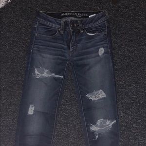 American Eagle ripped jeans